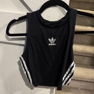 Adidas Black Tank with White Accents